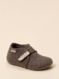 Living Kitzbühel – Kinderhausschuh aus Wollfilz mausbraun
