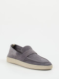 Officine Creative – Loafer aus Veloursleder steingrau