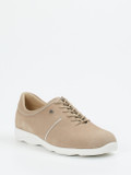 Finn Comfort – Komfort-Schnürschuh aus Nubukleder Beige