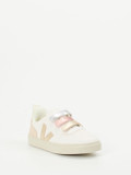 Veja – Kinder-Sneaker aus Kalbleder mit Metallic-Details