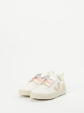 Veja – Kinder-Sneaker aus Kalbleder mit Metallic-Details