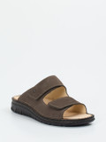 Finn Comfort – Komfort-Pantolette aus Nubukleder braun