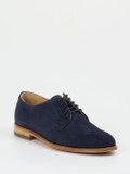 Konstantin Starke – Derby-Schnürschuh aus Veloursleder Blau