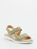 Ganter – Komfortsandalen aus Veloursleder sandbeige