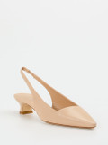 Andrea Puccini – Slingback-Pumps aus Ziegenleder beige