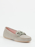 Pretty Ballerinas – Loafer aus Veloursleder in Steingrau