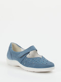 Waldläufer – Klettslipper aus Nubukleder jeansblau