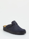 Westland – Hausschuh-Clog aus Nubukleder Dunkelblau