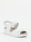 Semler – Komfortsandalen aus Kalbleder Weiß