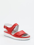 Semler – Komfortsandale aus Kalbleder in Rot