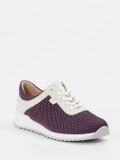 Finn Comfort – Komfort-Sneaker aus Mesh und Nubukleder pflaume