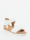 Gabor Comfort – Keilsandaletten aus Kalbleder weiß