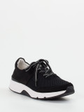 Gabor Comfort – Sneaker aus Velours und Mesh schwarz