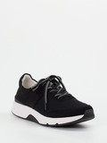 Gabor Comfort – Sneaker aus Velours und Mesh schwarz