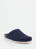 Thies – Pantoffeln aus Veloursleder Dunkelblau
