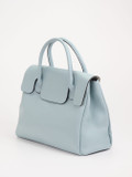Marlon Firenze – Henkeltasche aus Kalbleder Pastellblau