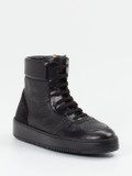 Truman's – High-Top Sneaker aus Hirschleder Schwarz