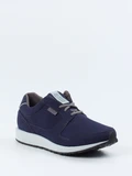 Lunge - Schnürschuh Derby Walk aus Textil in blau