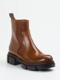 Konstantin Starke – Stiefeletten aus Kalbleder Cognac