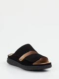 Hartjes - Pantolette aus Veloursleder in schwarz