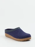 Haflinger - Pantolette aus Wolle in blau