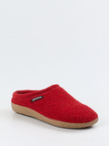 Giesswein – Hüttenschuh aus Wolle in Tomatenrot