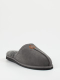 Thies – Pantoffeln aus Veloursleder in Grau