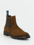 Floris van Bommel – Chelsea Boots aus Veloursleder Braun
