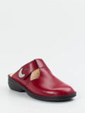 Finn Comfort – Komfort-Pantolette aus Kalbleder Bordeauxrot