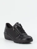 Semler – Komfort-Sneaker aus Kalbleder schwarz