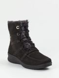 Ara – Winterboots aus Veloursleder in Schwarz