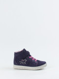 Ricosta – Sneaker Mid-Cut aus Veloursleder Dunkelviolett