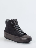 Candice Cooper – High-Top Sneaker aus Nubukleder anthrazit