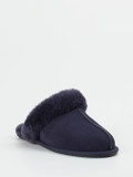 UGG – Lammfell-Pantoffeln aus Veloursleder dunkelblau