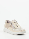 Stuppy – Komfort-Sneaker aus Stretchleder beige