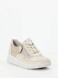 Stuppy - Schnürschuh aus Stretch in beige