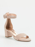 Konstantin Starke – Sandalen aus Veloursleder Rosébeige