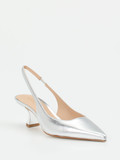Konstantin Starke – Slingpumps aus Metallicleder silber