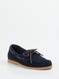 Opificio Vico – Bootsschuh aus Veloursleder Marineblau