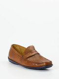 Quarvif – Loafer aus Elchleder cognacfarben