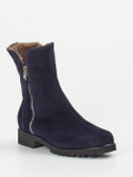 Mannori – Stiefeletten aus Veloursleder dunkelblau