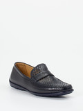 Quarvif – Loafer aus geprägtem Leder in Blau