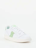 Saucony – Sneaker aus Leder in Weiß und Pastellgrün