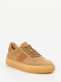 Tod's – Sneaker aus Veloursleder in Sandbeige