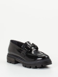 Andrea Sabatini – Loafer aus Hochglanzleder schwarz