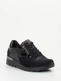 Waldläufer - Sneaker aus Stretch in schwarz