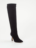 Konstantin Starke – Overknee-Stiefel aus Veloursleder Schwarz