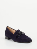Hassia – Loafer aus Veloursleder in Dunkelblau