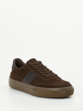 Tod's – Sneaker aus Veloursleder schokobraun