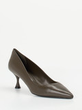Konstantin Starke – Pumps aus Lammleder schlammgrau